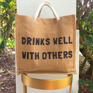 NWOT Wine Carying Tote with Sense of Humor